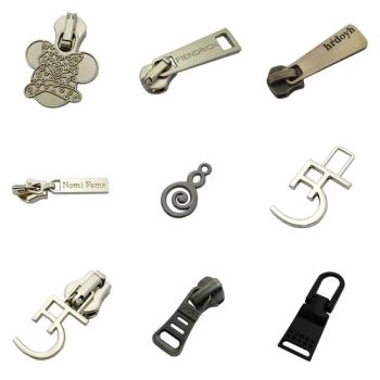 Exquisite Logo Shape Custom Decorative Zipper Pullers Double Gold Puller Slider Made - Xiamen Neostar Trade Co., Ltd. - China