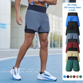 Quick Dry Outdoor Travel Shorts for Men with Multi Pockets Professional Hiking Sports 2 in 1 Shorts Adjustable Waist Men's Athletic Short Pants - Dongguan Tianchen Garment Technology Co., Ltd. - China