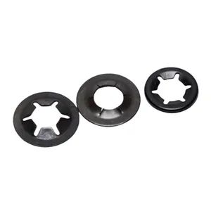 65mn Spring Steel Six Star Lock Washer M2-M12 Black Oxide JIS1216 1Y OEM ODMD - Fast Hardware Electronic Co., Limited - China