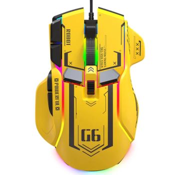 RGB Computer Gaming Mouse 12800 Dpi with Software, Macro Gaming Mouse, Black/Yellow/White&Blue Color - Tyshen Technology Co., Limited - China