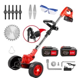 24V Lithium Battery Operated Powered Cordless Handheld Electric Grass Cutter Saw Bladetype Grass Trimmers Tools for Sale Price - ZHEJIANG SHALL TOOLS CO., LTD. - China