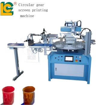 LC Semi-Auto 6-Station Screen Printer High-Speed Precision Printing for Round Gears Cylindrical Parts - LUEN CHEONG PRINTING EQUIPMENT LTD - China