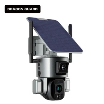 Dragon Guard 4K HD 10X Zoom Wireless Outdoor Solar Powered Security IP Human Track Dual Lens CCTV 4G Solar PTZ Camera - Xuzhou Dragon Guard Industrial Co., Ltd. - China