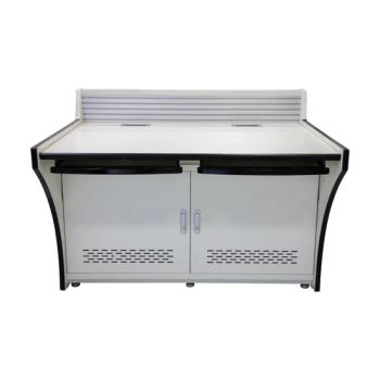 Office Computer Table Steel Furniture with LED Tape Lights - LUOYANG SALOFER FURNITURE CO., LTD. - China