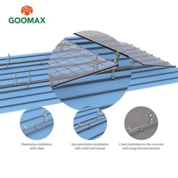 Goomax Flat Roof Mounting Structure Roof Cobe Ballast Mounting System - Xiamen Goomax Energy Technology Co., Ltd - China