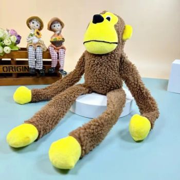 2025 Fun Sounding Plush Monkey Toys Bite-Resistant Squeaking Interactive Dog Toys - Skylark Network Co.,Ltd. - China