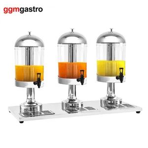 8L*3 Drink Dispensers Transparent Barrel Cold Juice Dispenser Beverage Buffet Drink Dispenser - GGMGASTRO (QINGDAO) INTERNATIONAL CO., LTD. - China