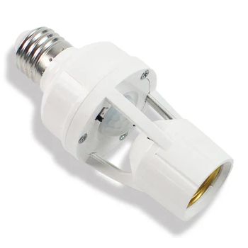 Smart AC110V-220V DIP Code E27 Bulb Socket Adapter with Infrared PIR Human Body Motion Sensor Lamp Holders & Bases - Anhui Xianwei E-Commerce Co., Ltd - China
