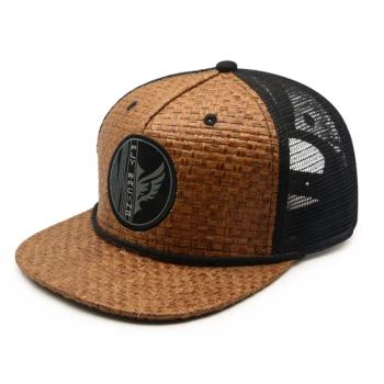 Wholesale Custom with Woven Label Hemp Trucker Hats for Summer Straw Trucker Cap - Foshan Dopoo Sportswear Co., Ltd. - China