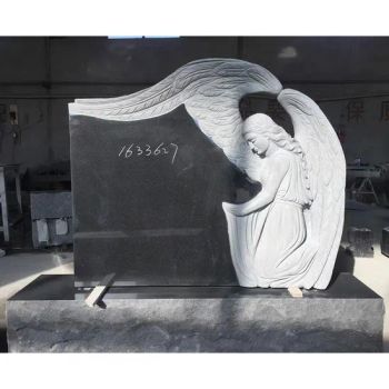 Natural Stone Granite Customized Angel Monument Gravestone Headstone Tombstone Memorials in Black/Pink/Grey Colors - XIAMEN YQC CO., LTD. - China