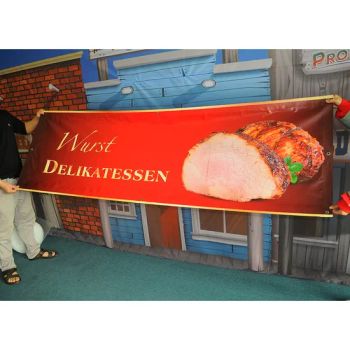 Digital Printing Business Advertising Event Outdoor Event Vinyl Banner Custom Advertising Sign Banner - Foshan POS Exhibition System Co., Ltd. - China