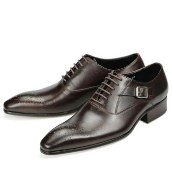 Wholesale Lace-up Dress Genuine Leather Shoes Mens Career Sociality Oxfords Shoe - Guangzhou Happybuy Trading Co., Limited - China