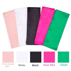 Satin Headband WT-059 Satin Fabric 5Colors Custom Logo 25g MOQ100 15D - Xuchang Leyide Import And Export Trading Co., Ltd. - China