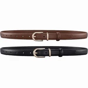 Women Skinny Leather Belt Ladies Thin Waist Dress Belts for Jeans Pants - Kunshan Kairui Clothes Co., Ltd. - China