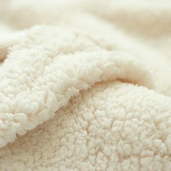 Shaoxing Keqiao Manufacturer 100% Polyester Faux Cotton Sherpa Fleece Lining Short Pile Fake Fur Plush Fleece Fabric - Shaoxing Cangcai Textile Co., Ltd. - China