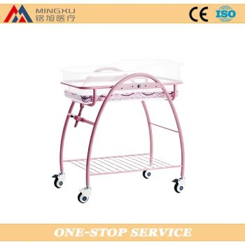 New Style Baby Medical Hospital Transport Trolley Infant Cot with Newborn Baby Crib Bed Cart - Shandong Mingxu Medical Equipment Co., Ltd. - China