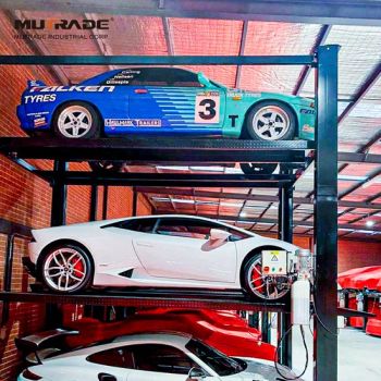 Four Post Car Stacking Parking Storage System Vertical Parking Lift - Qingdao Mutrade Co., Ltd. - China