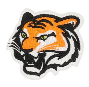 Custom Animal Embroidered Tiger Patch Garment Accessories Color Multi Plating None Origin China Design Animal Model NO. - Ganzhou Hongsheng Weaving Belts Co., Ltd. - China