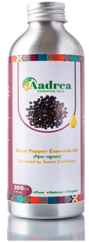 Black pepper essential oil - 100% pure natural extract of piper nigrum seeds from Aadrea Essential Oils Black pepper essential oil - 100% pure natural extract of piper nigrum seeds - Aadrea Essential Oils - Uganda