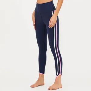 Active Sports Tight Legging 7/8 Length Yoga Pants Contrast Side Piping - Xiamen Green Time Trading Co., Ltd. - China