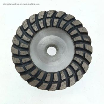 Turbo Aluminum Cup Diamond Grinding Wheels 100mm & 125mm M14 Size 4", 5" Origin China Type Turo Wave Cylindricity <1 Technics - XIAMEN MURAT NEW MATERIALS CO., LTD. - China