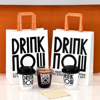 Printed Coffee Paper Bags Wholesale Kraft Paper Shopping Gift Bag Custom Printed - Jiangsu Boduo New Material Technology Co., Ltd. - China