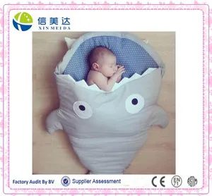 Shark Shaped Baby Cotton Sleeping Bag Size 58cm Accessory No Gender Unisex Trademark XMD Model NO. XMD1158 HS Code 9503002100 - Xinda Industrial & Commercial Co., Ltd. - China
