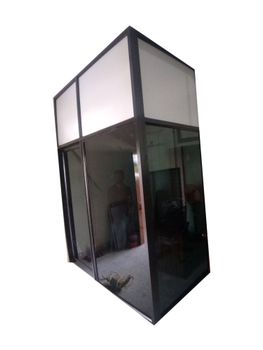 Office Aluminium Partition Work Pattern Plain Material Aluminium Panel Thickness 4mm Aluminium Grade 6061 Glass Thickness 6 - Modular Line Interior Factory - India