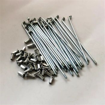 Bicycle Parts Bike Spoke Bicycle Spoke with Washer and Nut MOQ 100 Type 10g Shape Flat Quality Top Size 8g-15g Origin Hebei - Hebei Zhongtai Bicycle Manufacturing Co., Ltd. - China