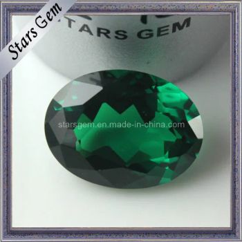 AA Emerald Green Oval Shape CZ Loose Beads for Jewelry Size 6*8 Shape Oval Grade High Quality AAA Color Green Model NO. - Guangxi Wuzhou Starsgem Co., Limited - China