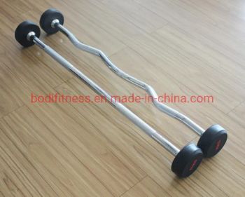Wholesale Fitness Weight Plates Barbell Bodybuilding Fixed Straight Rubber Barbell - Dezhou Bodi Fitness Equipment Co., Ltd. - China