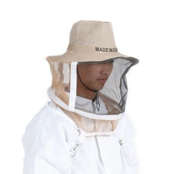 Bee Straw Hats Fiber Brown Veil Beekeeper Cowboy Hat - Henan Multi-Sweet Beekeeping Technology Co., Ltd. - China