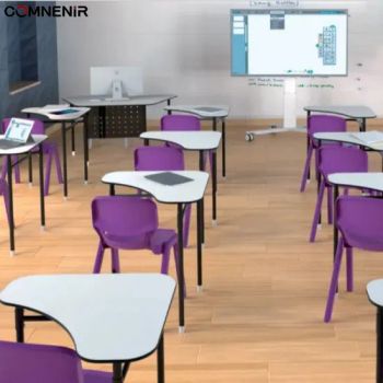 Educational Supplies Modern University School Desk and Chair Indoor Collaborative Desk Classroom Furniture - Hebei Comnenir Furniture Sales Co., Ltd. - China