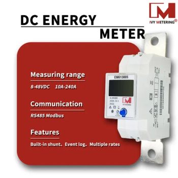 RS485 Modbus DC Energy Meter DIN Rail Digital Current Voltage Kwh Power Electric Meters for PV Solar Panel Metering and Charging Pile - IVY METERING CO., LTD. - China