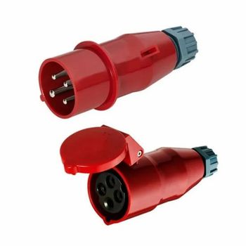Industrial Plug Socket IP Rating IP44 Pin Type 3 Pin MCB Protected Yes Rated Current 16 A Rated Voltage 240 V Current Rating 16 - Abhinandan Electricals - India