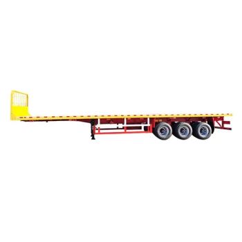 Flatbed Semitrailer Low Bed Transport Carrier Trailer for Car Delivery Truck Trailers - Hebei Changhua Star Vehicle Co., Ltd. - China