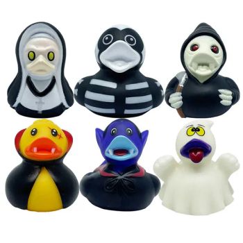 Halloween Grim Reaper Rubber Ducks Assorted Skeleton Ghost Bath Toys Party Favor PVC Vampire Duckies Halloween Decorative - Market Union Co. Ltd. - China