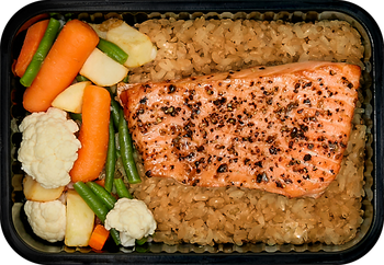 Salmon Steak with kimchi fried rice - 29food - South Korea