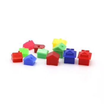 Chess Games Set Accessories Plastic Game Little House Plastic Pawns Pieces - Ningbo XiaoChuang Crafts Co., Ltd. - China