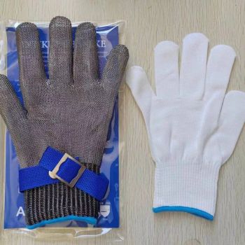 Heavy Duty Cut Resistant Gloves Pet Care Gray Wire Thickened 15D MOQ100 - Suzhou City Hengnai New Material Co., Ltd - China