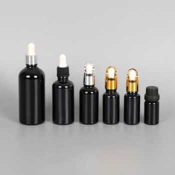 Essential Oil Glass Black Press Spray Bottles Protected Glass Portable Sample 100ml Black Plastic Spray Bottle with Screen Printing Pump Sealing Type for Shampo - Zibo Chuangxinzhe International Trade Co., Ltd - China