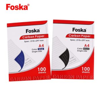 Foska E2001-E2002 Carbon Paper A4 Blue 100Sheets CTN50 MOQ1 Carton 15D ISO9001 - Anhui Sunshine Stationery Co., Ltd. - China