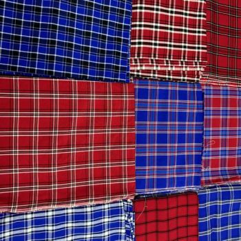 100% Spun Rayon Viscose Yarn Dyed Meiko Cloth Masai Fabric Keyword Masai Blanket Shuka Specification rayon Technics Woven - Hebei Wohua Textile Co., Ltd. - China