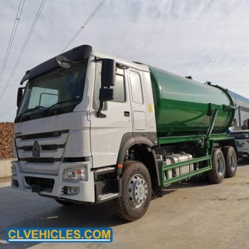 Sinotruk HOWO 6X4 18000L Sewage Sewer Fecal Septic Vacuum Suction Truck - Chengli Special Automobile Factory - China