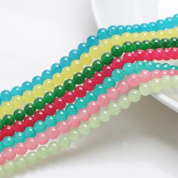 Crystal Round Beads Crafts Wholesale 8mm Glass Beads Shape Round Style Simple Origin China Usage Decoration Trademark - Ningbo General Union Co., Ltd. - China