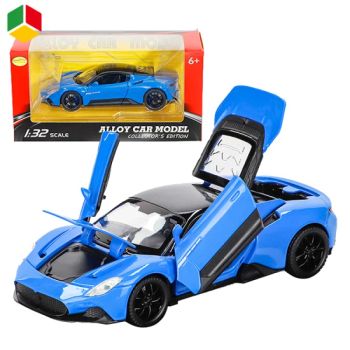 QS 2023 New Product Diecast Model Cars Toy Boys 1/32 Scale 3 Colors Simulation Pull Back Alloy Vehicle Model Promotion Gift Racing Toys with Sound Light - Shantou Qunsheng Toys Co., Ltd - China
