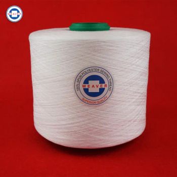 Textile Yarn Tfo Raw White Bag Closing Thread 16/2 Spindle 130000 Model NO. 16/2 HS Code 55081000 Trademark Weaver Sample - HEBEI WEAVER TEXTILE CO., LTD. - China