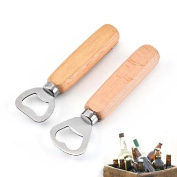 Customized Engravable Beer Openers Cider Soft Drinks Wood Handle Openers Corkscrew Manual Openers Bottle Opener for Home Use - Anhui Beauty Home Technology Co., Ltd - China