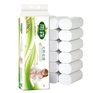 Toilet Paper Jumbo Roll Virgin Wood Pulp Toilet Tissue 4ply Bathroom Tissue Paper Dissolve in Water Degradable - Baoding Yusen Sanitary Health Supplies Co., Ltd - China