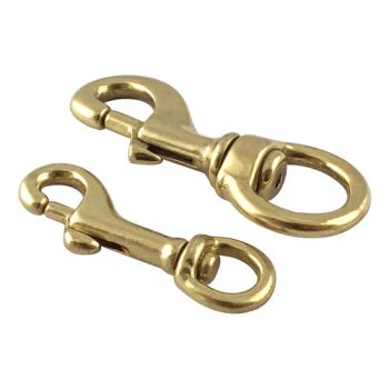 Swivel Spring Hooks Brass Eye Snap Trigger Hooks Solid Brass Snap Hook - Shandong Licheng Link Chain Co., Ltd. - China